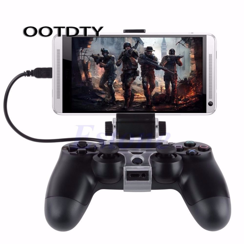 OOTDTY Game Accessories Mobile Smart Phone Clip Clamp Mount Holder For PlayStation PS4 Game Controller