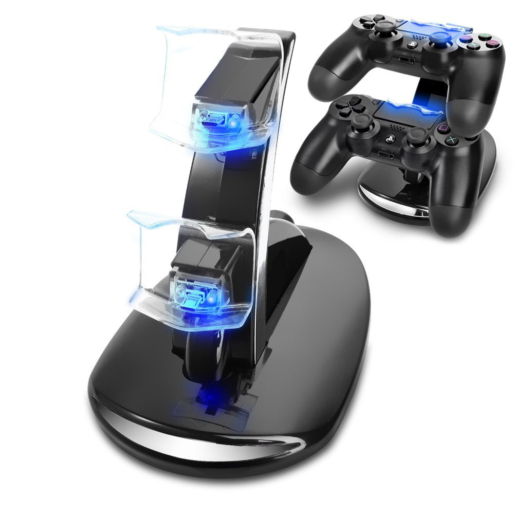 Dual LED USB Charger Charging Dock Stand Station for Sony PS4 Playstation 4 games Controller console Gaming joystick accessories