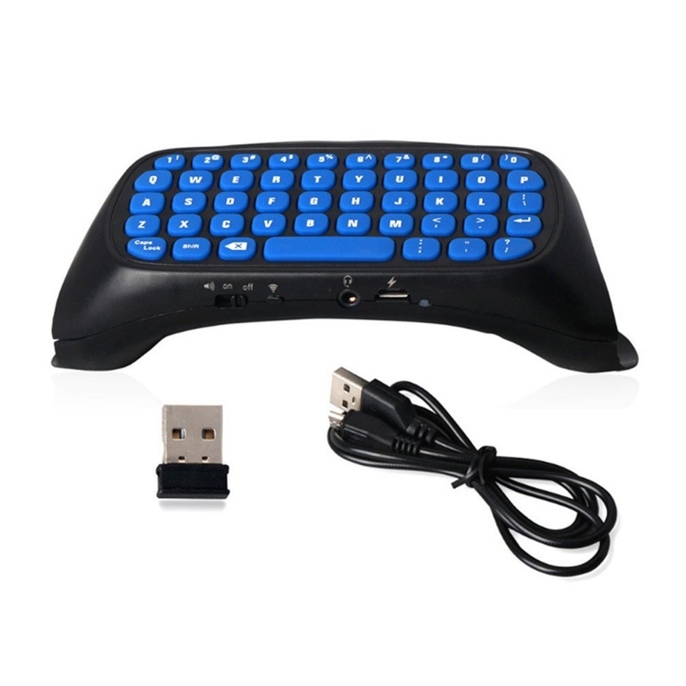 Mini 2.4G Wireless Message Keyboard Adapter Chatpad Keypad for Playstation 4 for PS4 Controller Game Accessory