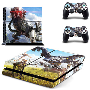 Game Horizon Zero Dawn PS4 Skin Sticker Decal for Sony PlayStation 4 Console and 2 Controller Skin PS4 Sticker Vinyl Accessory