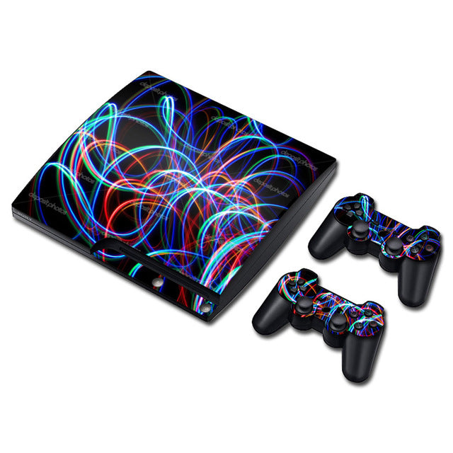 New arrival for ps3 slim For Sony Playstation 3 Slim decals game accessories decal cover skin sticker